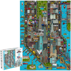 Παζλ Ρετρό 8-bit Pixel 1000pcs Level 3 Νέα Υόρκη